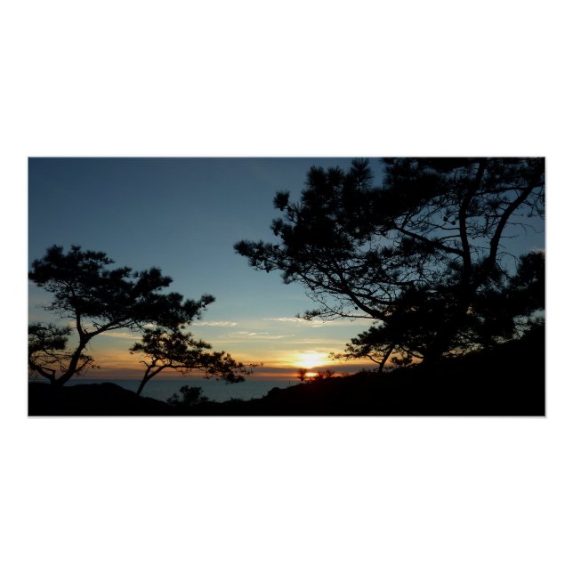 Torrey Pine Sunset III California Landschaft Poster (Vorderseite)