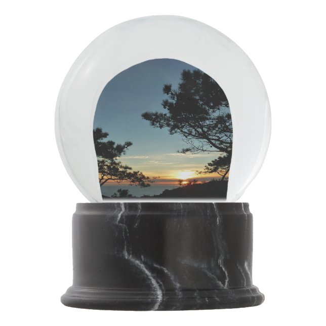 Torrey Pine Sunset III California Landschaft Schneekugel (Vorderseite)