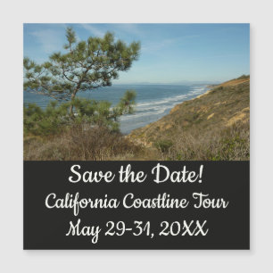 Torrey Pine und California Coastline Landschaft Magnetkarte