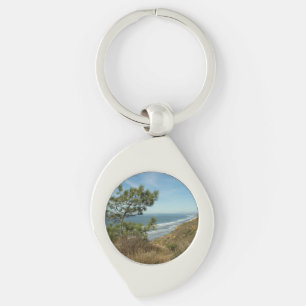 Torrey Pine und California Coastline Landschaft Schlüsselanhänger