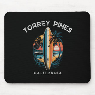 Torrey Pines Beach California Men Women Surfing  Mousepad