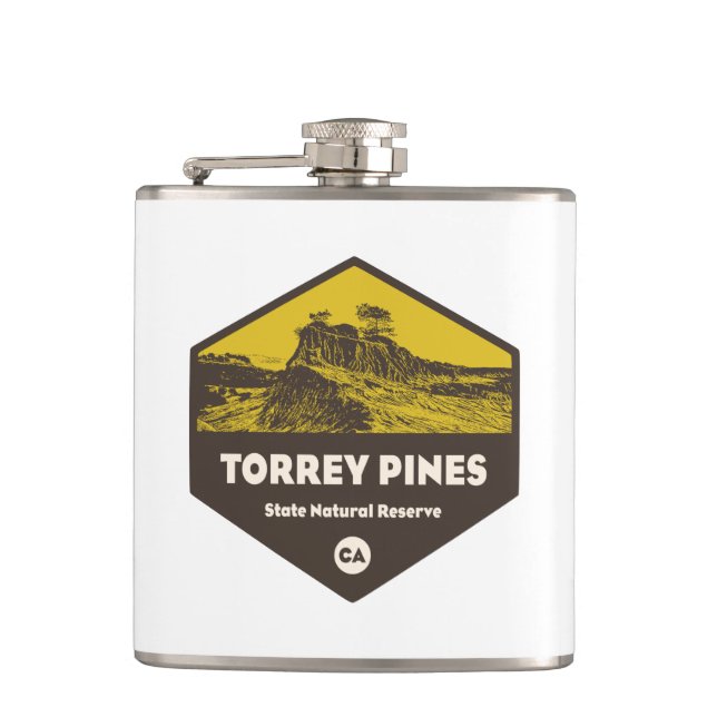 Torrey Pines Staat Reserve Kalifornien Flachmann (Vorderseite)