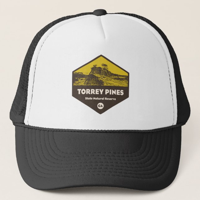 Torrey Pines Staat Reserve Kalifornien Truckerkappe (Vorderseite)