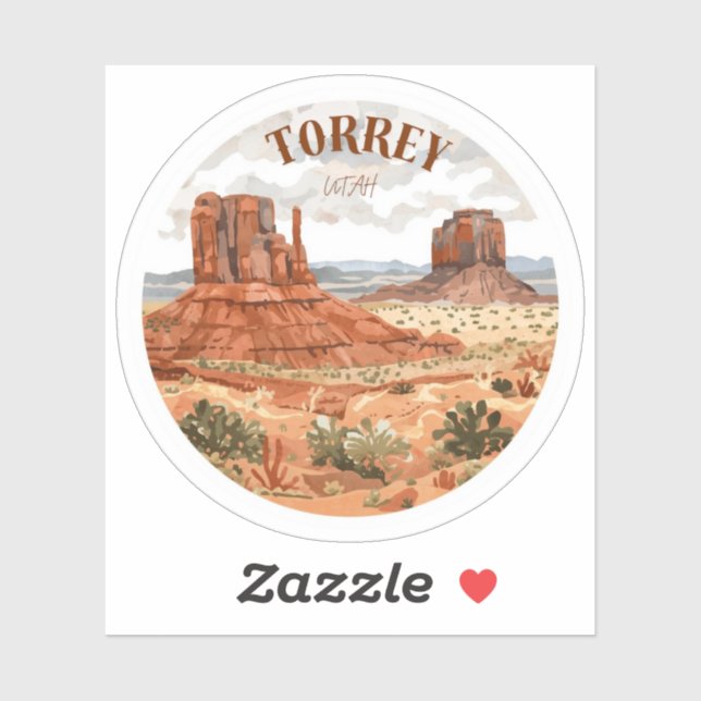 Torrey Utah  Aufkleber (Blatt)