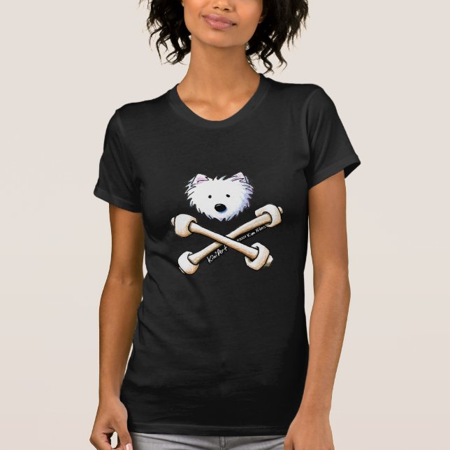 Torrid Crossbones Westie Ladys Shirt (Vorderseite)