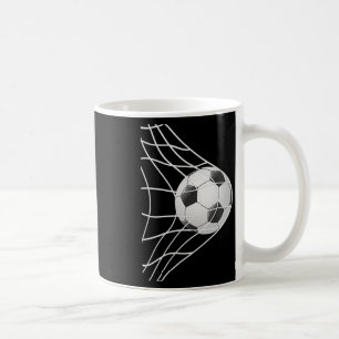 Torschuss Fußball Ll ins Netz, Cooler Fußball Pla Kaffeetasse