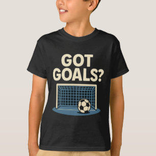 Torschuss Sport Fan Novel Soccer Netz Grafik T-Shirt