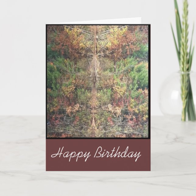Torsion de carte d'anniversaire de nature (Devant)