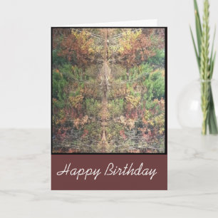 Torsion de carte d'anniversaire de nature