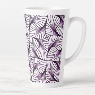 Torsion violette Grand latte Mug 17 oz