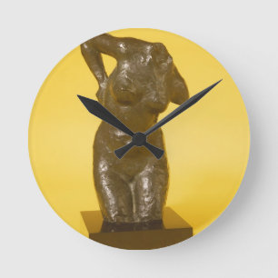 Torso (Bronze) Runde Wanduhr