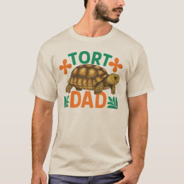 Tort Vater Sulcata Tortoise Reptile Geschenk für i T-Shirt