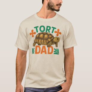 Tort Vater Sulcata Tortoise Reptile Geschenk für i T-Shirt