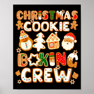 Torte Back Crew Weihnachten Lustiger Lebkuchenlieb Poster