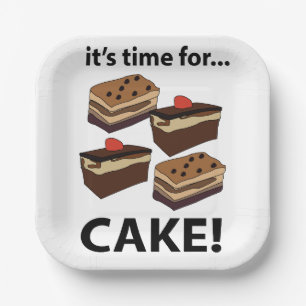 Torte Es ist Zeit für eine Tortenparty Pappteller