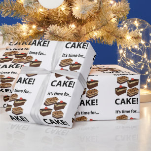 Torte Es ist Zeit für Torte Geschenkpapier