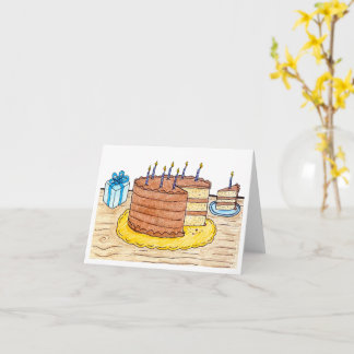 Torte & Kerzen Karte