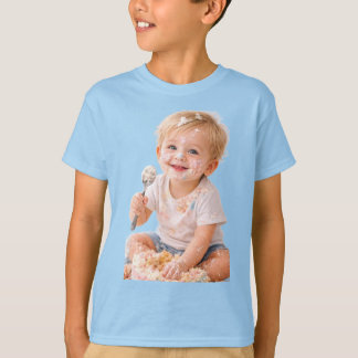 Torte-Smash-Baby-Erste-Geburtstags-Foto-T-Shirt T-Shirt