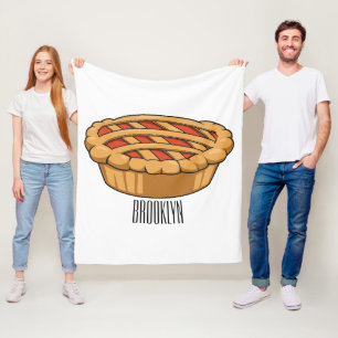 Torten-Cartoon-Illustration Fleecedecke