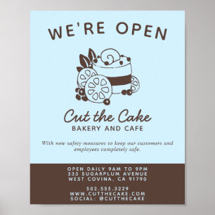 Torten-Logo-Bäckerei-Neueröffnung Poster