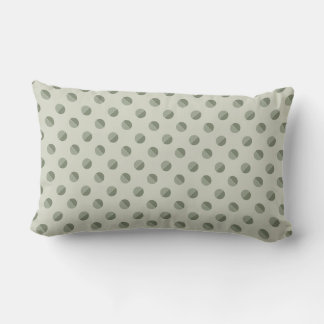 Torten-Polka-Punkte" Salbei- und Farbtoncreme Lendenkissen