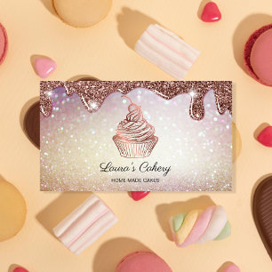 Torten & Süßigkeiten Cupcake Home Bäckerei Rustika Visitenkarte
