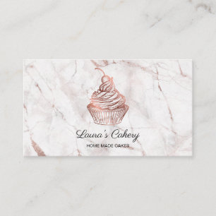 Torten & Süßigkeiten Cupcake Home-Bäckerei Rustika Visitenkarte
