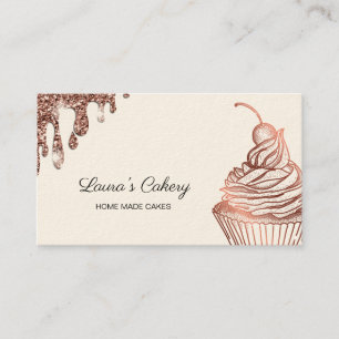 Torten & Süßigkeiten Cupcake Home-Bäckerei tropfen Visitenkarte