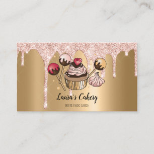 Torten & Süßigkeiten Cupcake Home-Bäckerei tropfen Visitenkarte