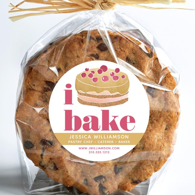 Tortenburgund Roter Koch Konditorgebäck Fett Typ Runder Aufkleber (Von Creator hochgeladen)