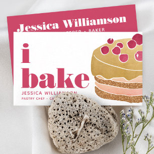 Tortenburgund Roter Koch Konditorgebäck Fett Typ Visitenkarte