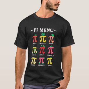 Tortenmenü Lustiger Pi-Tag Pi 3.14 Mathelehrer PI- T-Shirt