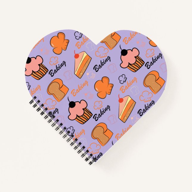 Tortenmuster Notizbuch (Vorderseite)