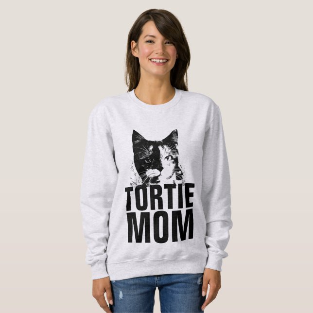 TORTIE CAT MOM, T-shirts Tortoiseshell Cat (Devant entier)