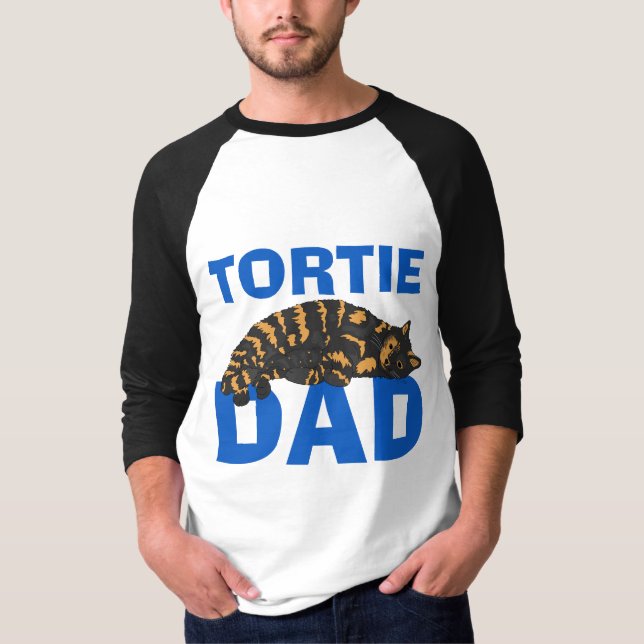 TORTIE CHAT DAD Tortoiseshell T-Shirts Chat (Devant)