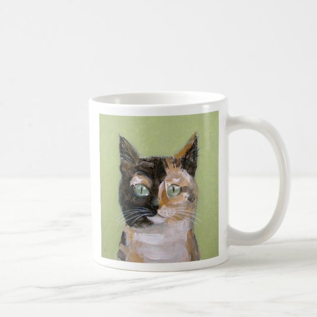 Tortie Katze Kaffeetasse (Rechts)
