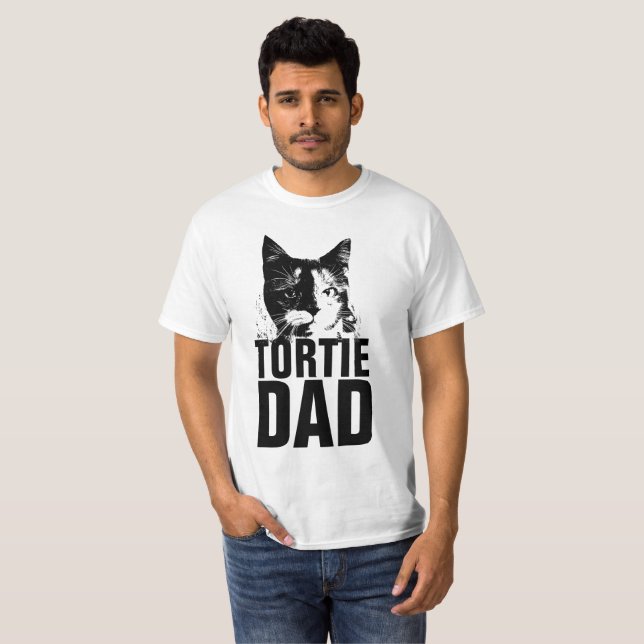TORTIE tortoiseshell CAT VATER T - Shirt (Vorne ganz)