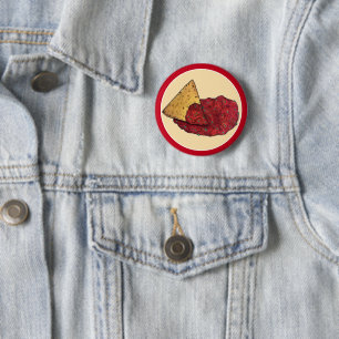 Tortilla Chips und Dip Tomato Salsa Mexican Food Button