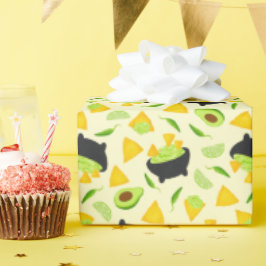 Tortilla Chips und Guacamole Muster Geschenkpapier