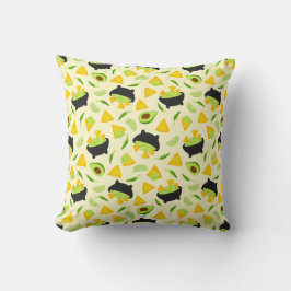 Tortilla Chips und Guacamole Muster Kissen