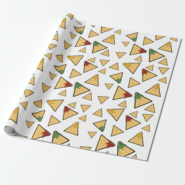 Tortilla Chips Wrapping Paper Geschenkpapier (Ungerollt)