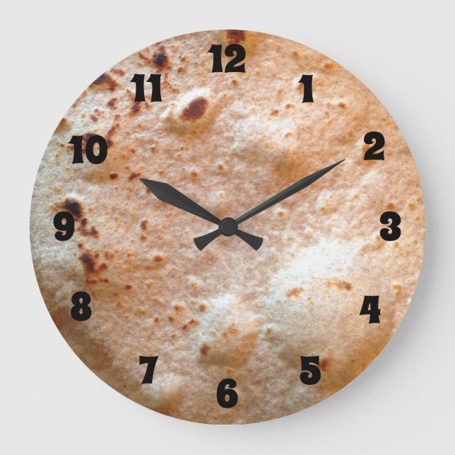 Tortilla Große Wanduhr (Vorderseite)