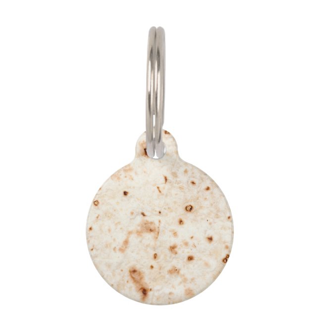 Tortilla-Muschel Haustiermarke (Vorderseite)