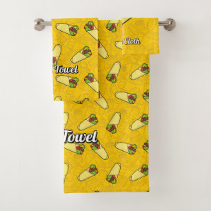 Tortilla Sandwich Wrap Badhandtuch Set