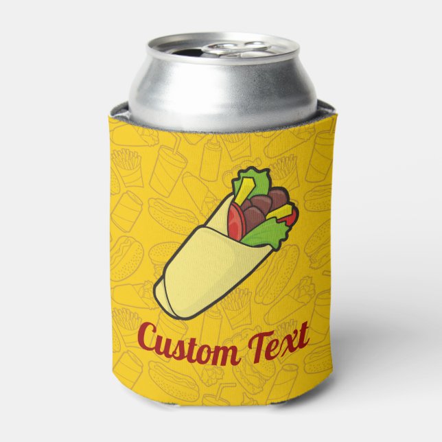Tortilla Sandwich Wrap Dosenkühler (Kanne Vorderseite)