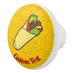 Tortilla Sandwich Wrap Keramik Knob Keramikknauf