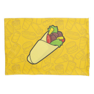 Tortilla Sandwich Wrap Kissenbezug