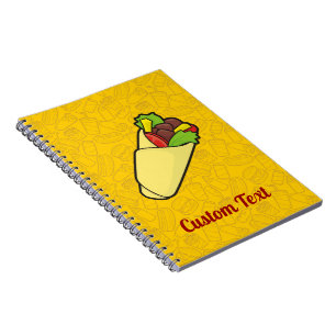 Tortilla Sandwich Wrap Notebook Notizblock
