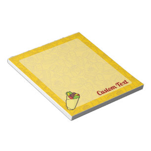 Tortilla Sandwich Wrap Notepad Notizblock
