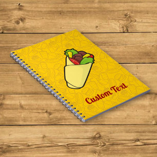 Tortilla-Sandwich-Wrap-Notizbuch Notizblock